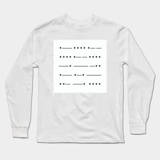 Morze code Long Sleeve T-Shirt